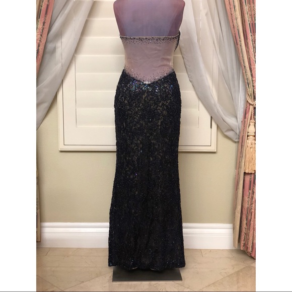 LA FEMME STRAPLESS EVENING GOWN - Picture 2 of 4